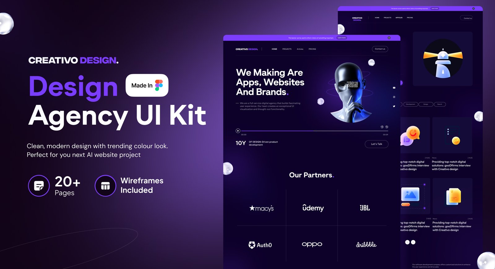 Design Agency Website UI Design