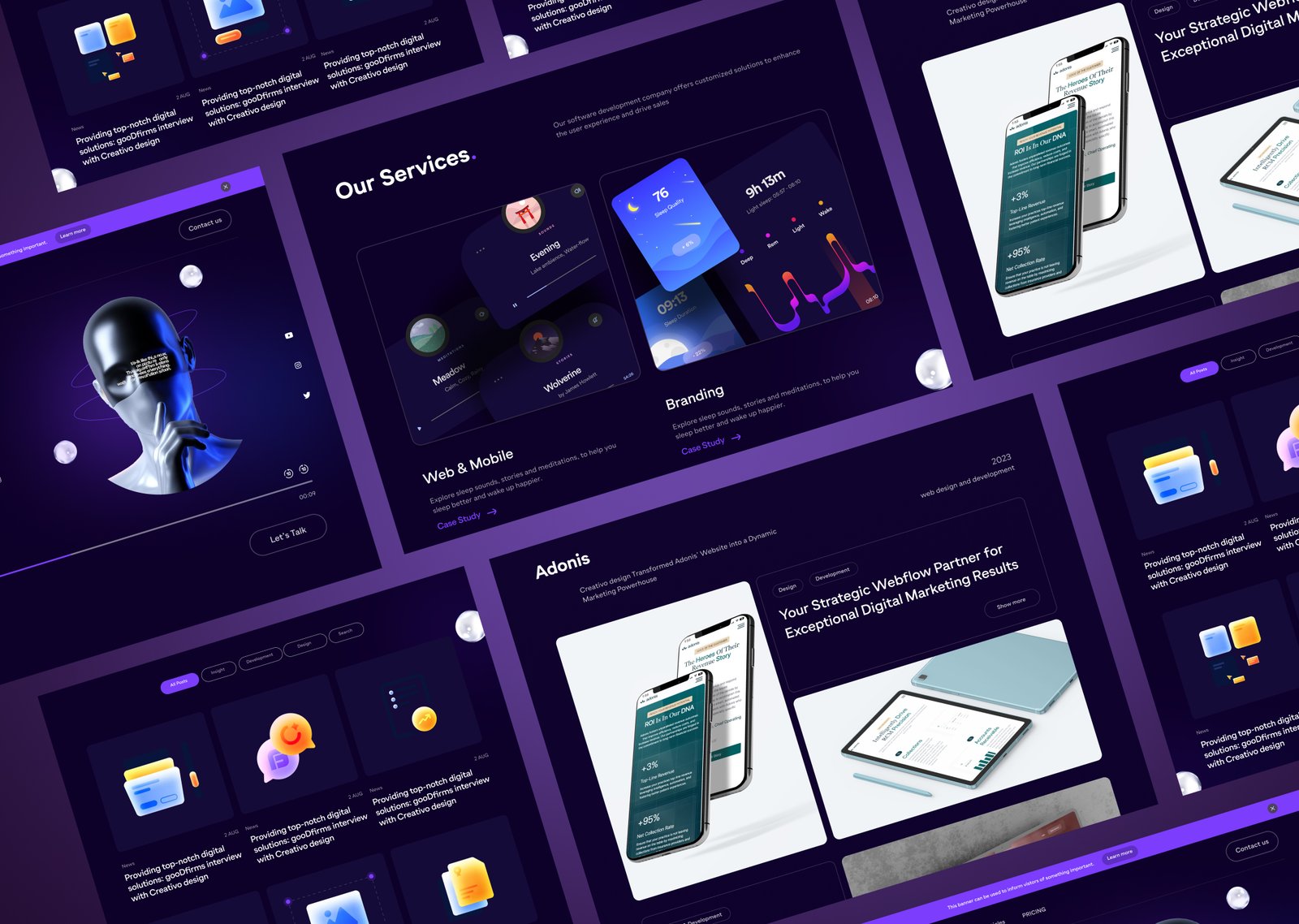 Design Agency Website UI Design