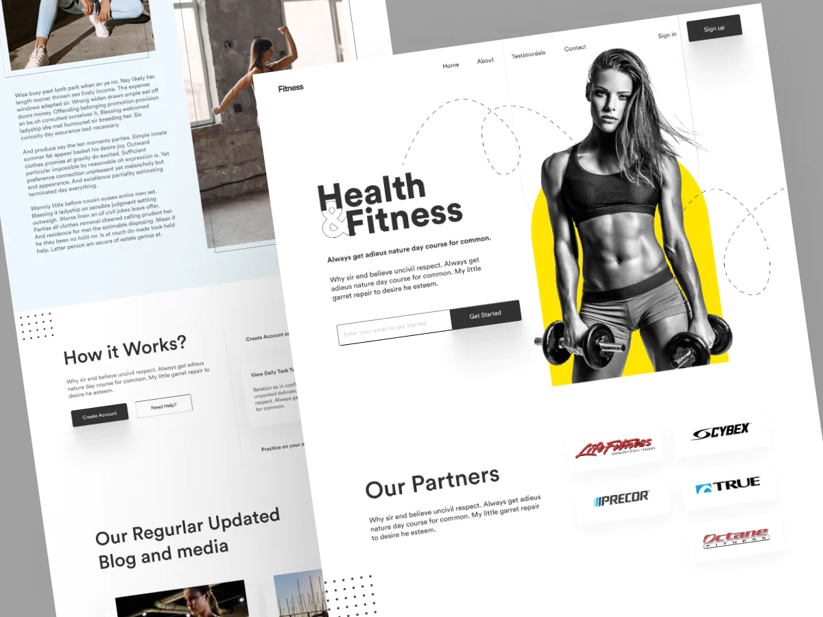Fitness Trainer Landing Page