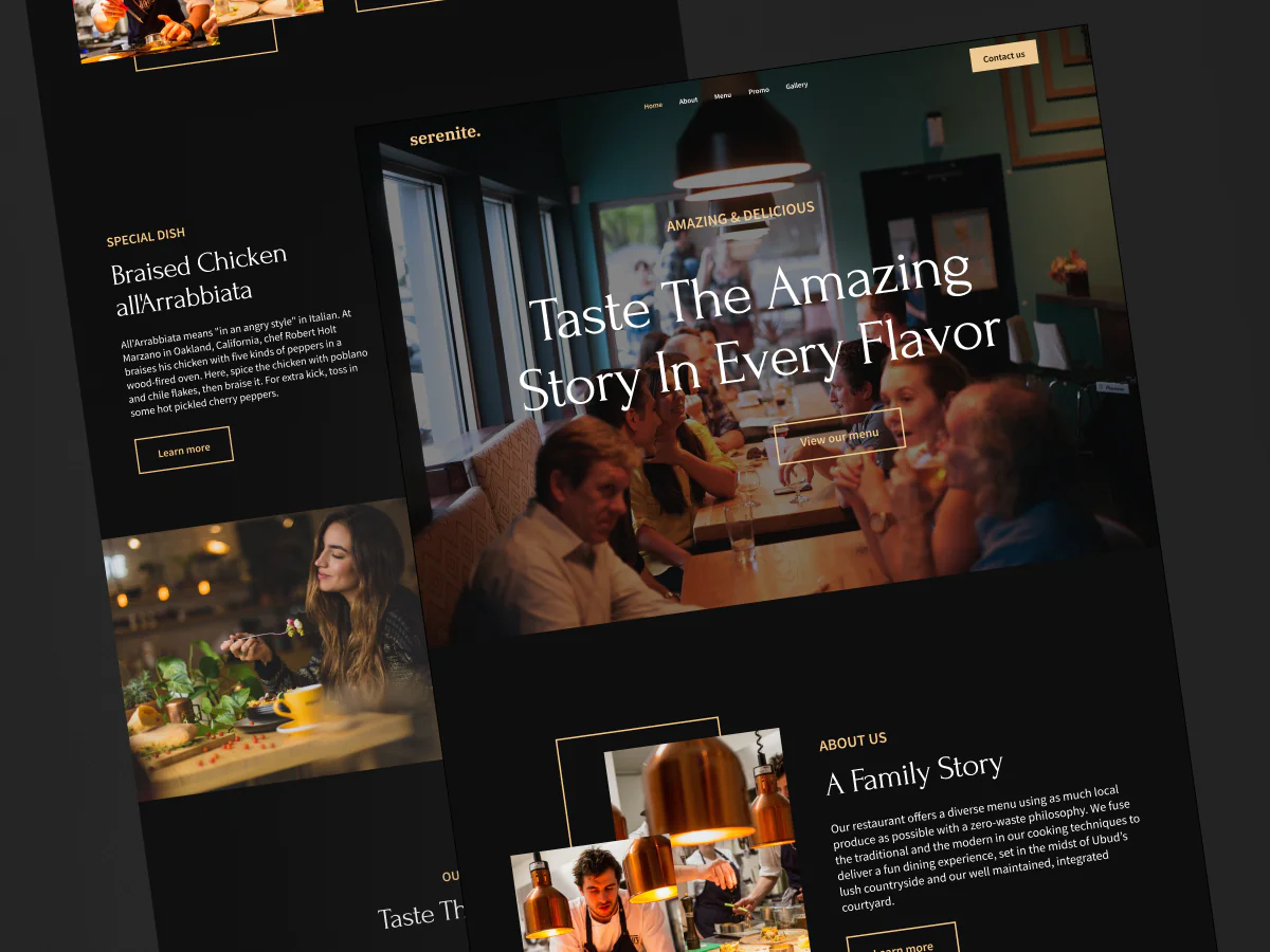 Restaurant Landing page
