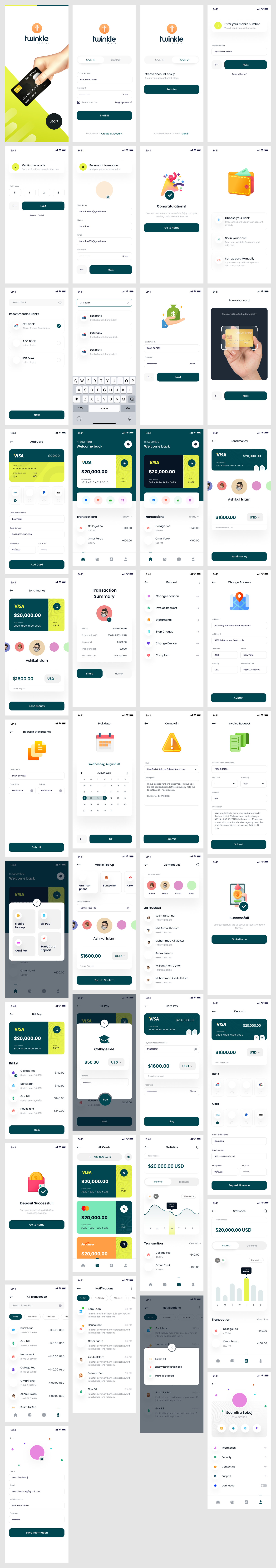 Fintech Mobile App Design