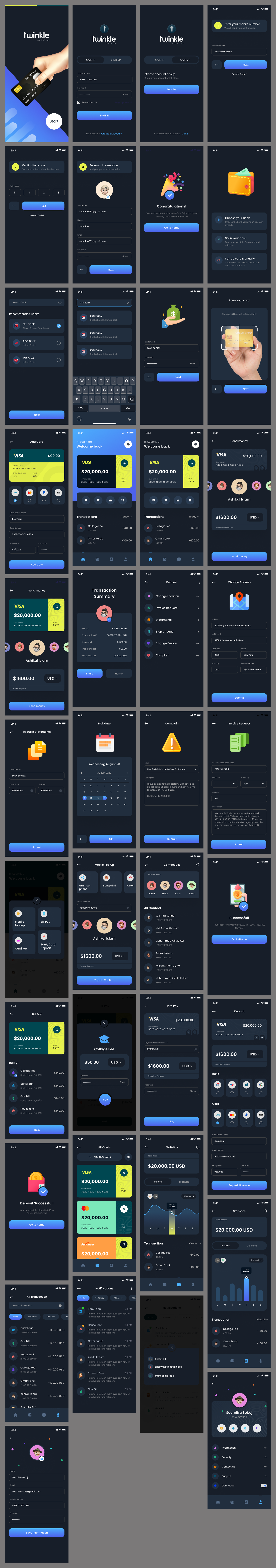 Fintech Mobile App Design