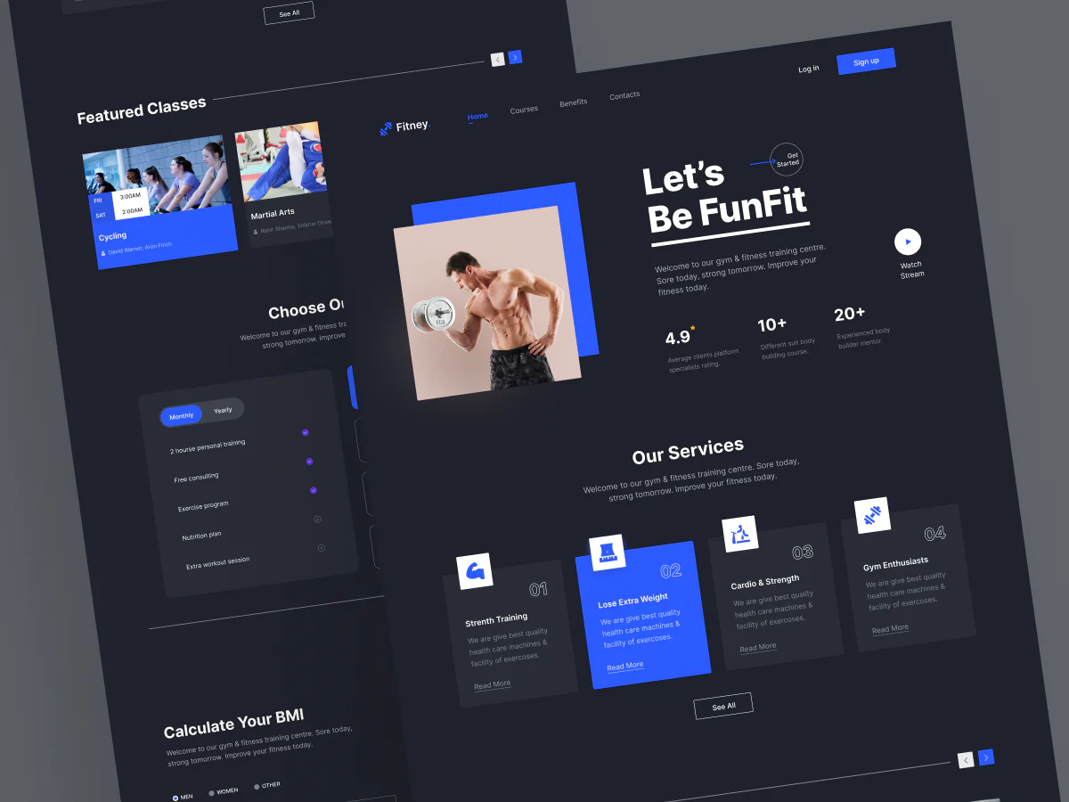 Fitness & Gym Landing Page