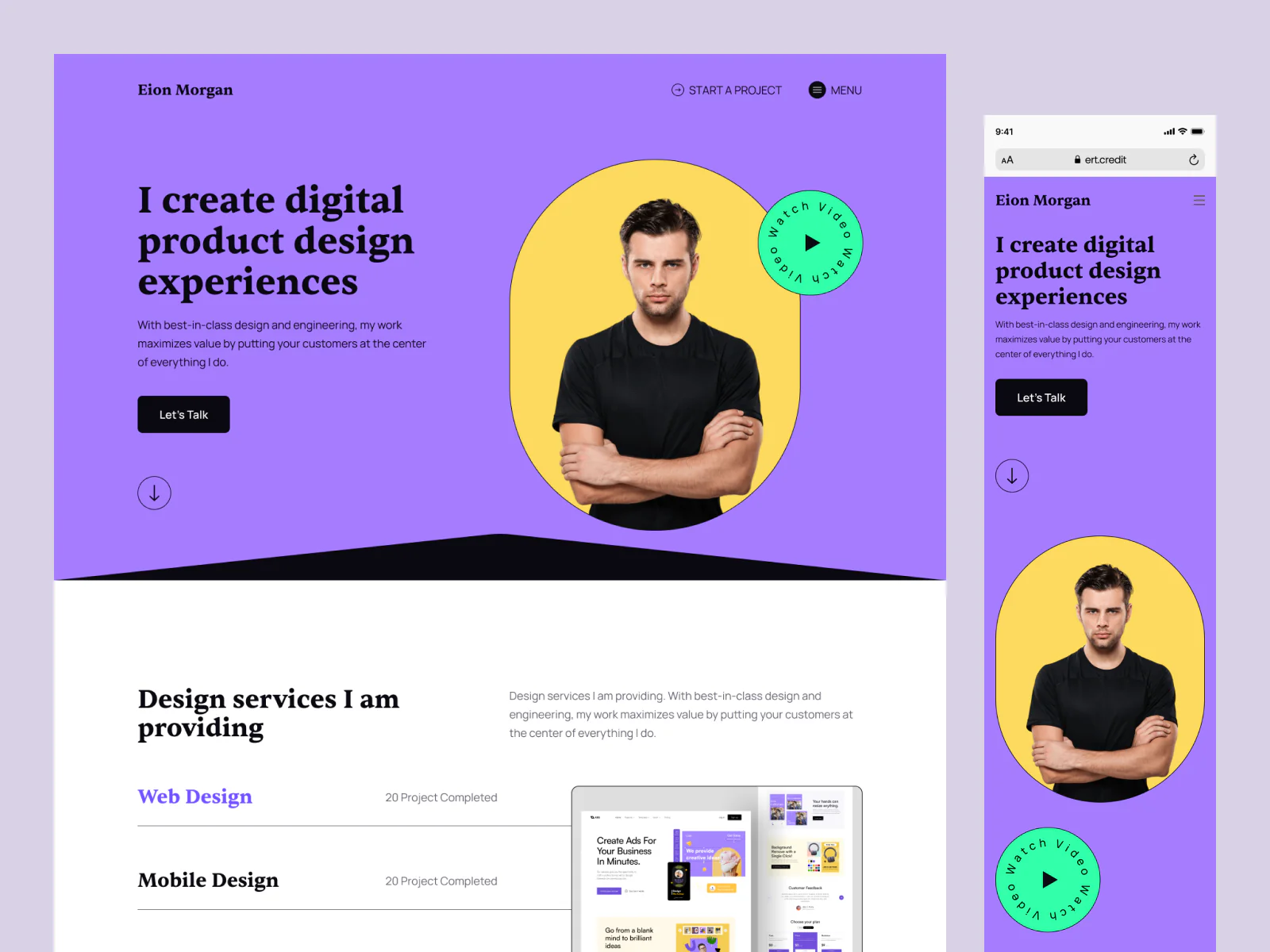Personal Portfolio Landing Page