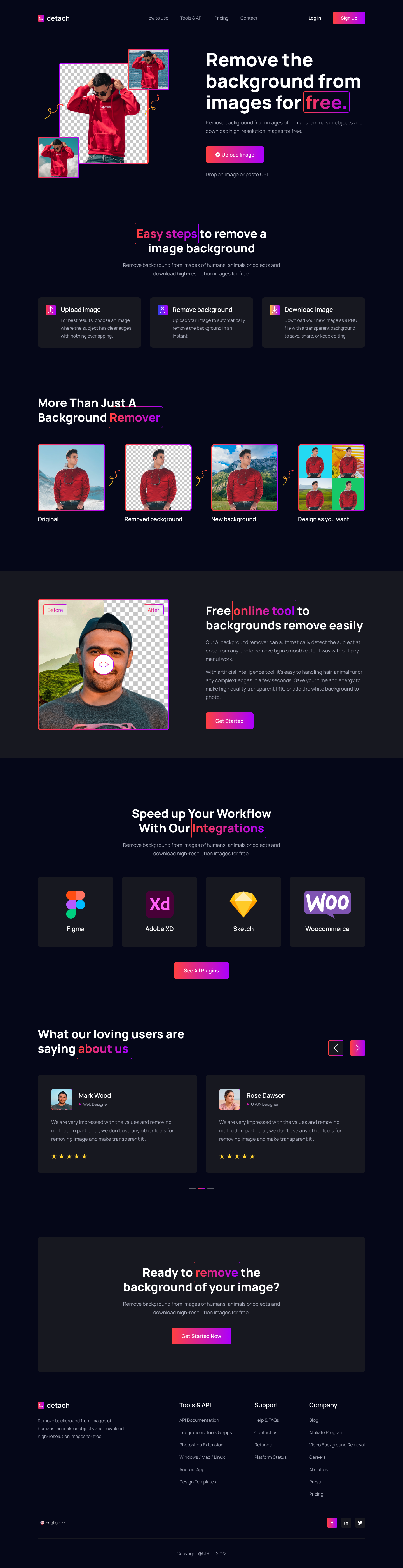 Background Remover website