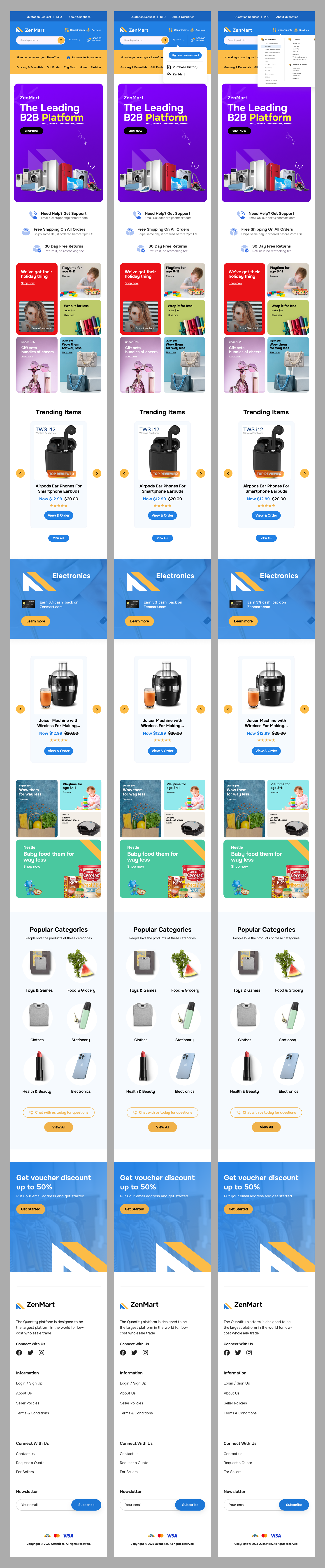 ZenMart – B2B Ecommerce Marketplace UI Kit