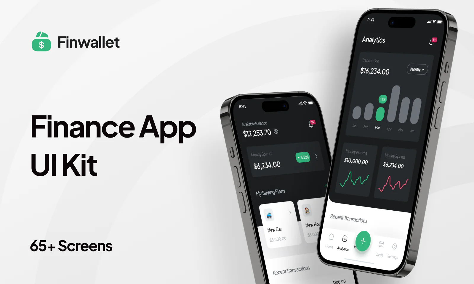 Finwallet – Modern Finance App UI Kit
