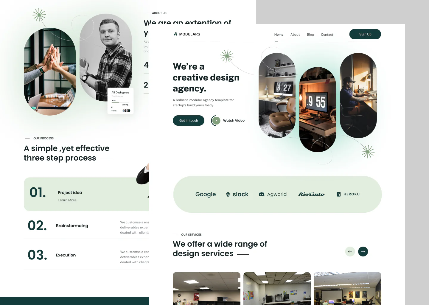 Design Agency website