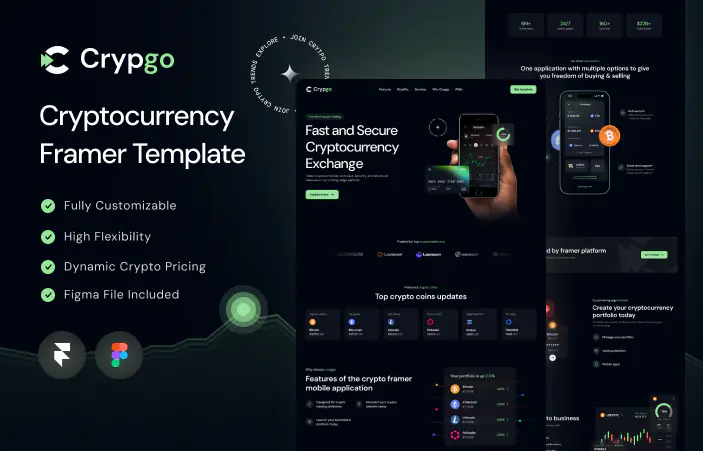 Crypto landing page