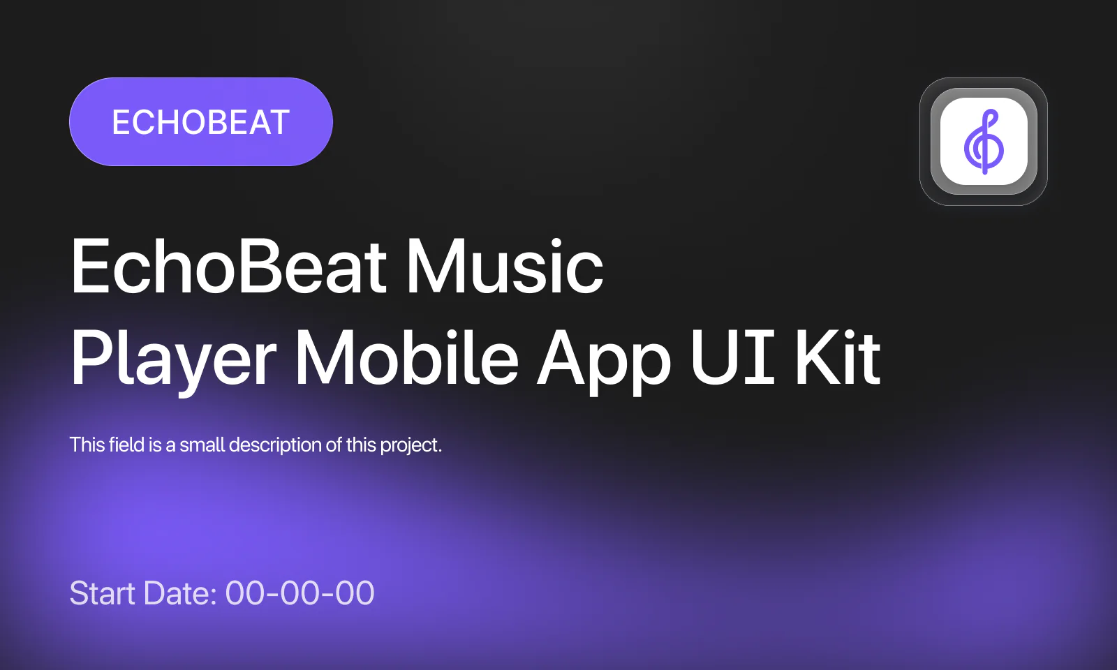 EchoBeat – Modern Music Player UI Kit