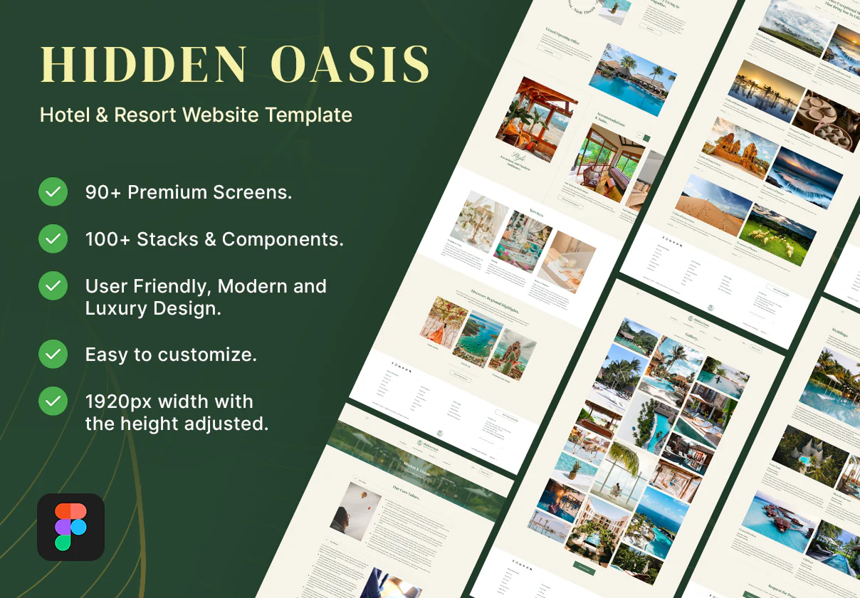 Hidden Oasis – Luxury Hotel & Resort Website