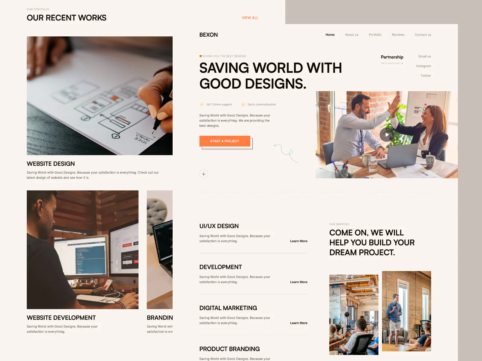 Bexon – Creative Agency & Portfolio UI Kit