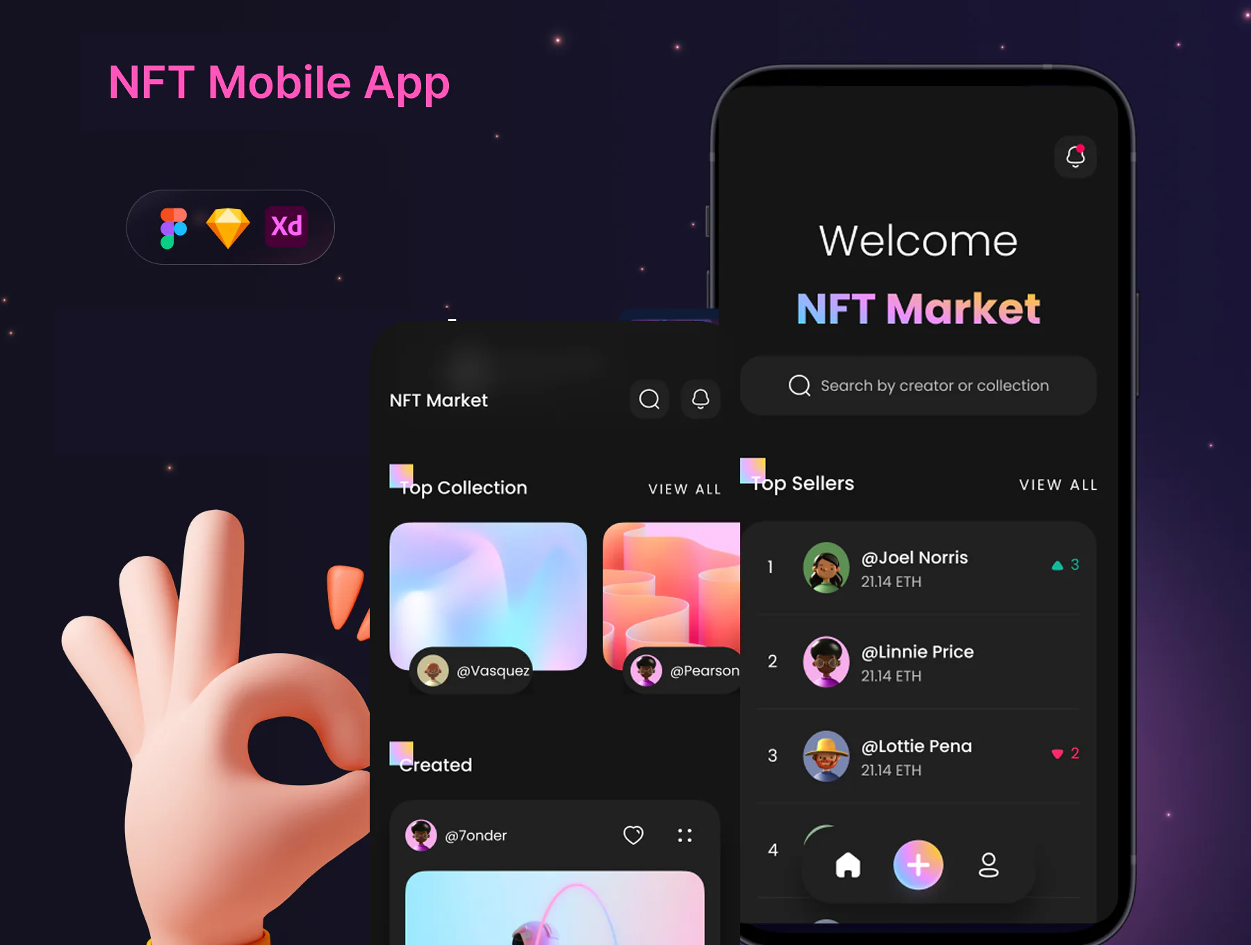 NFT Mobile App UI Kit