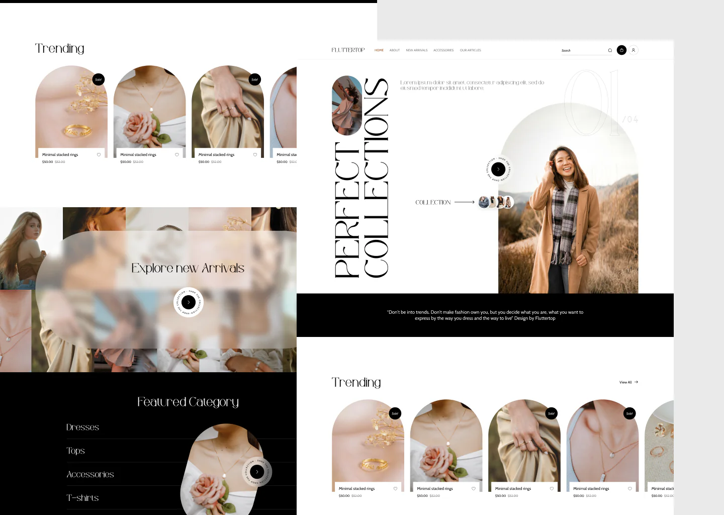 Elegant Fashion eCommerce UI Kit