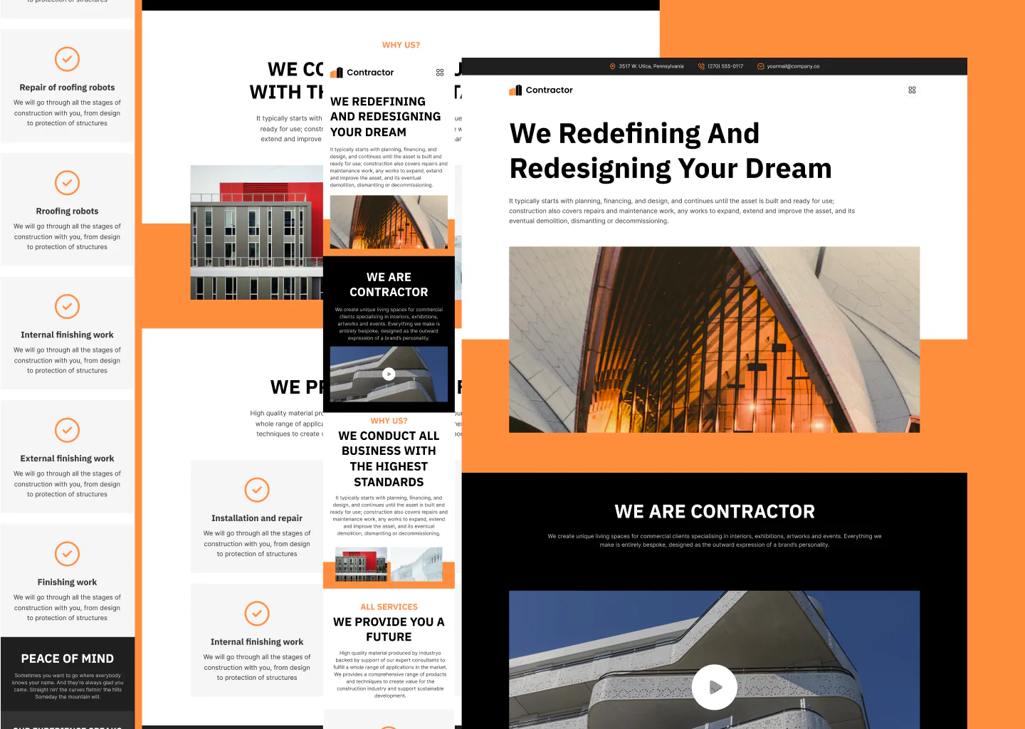 Architecture frim landing page