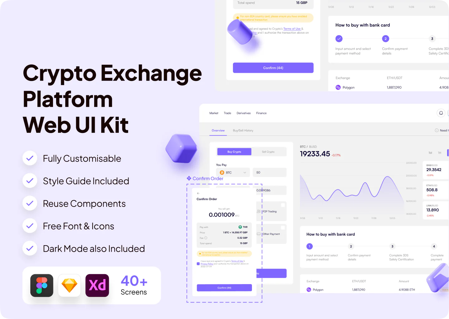 Modern UI Kit for Crypto Exchange Platforms