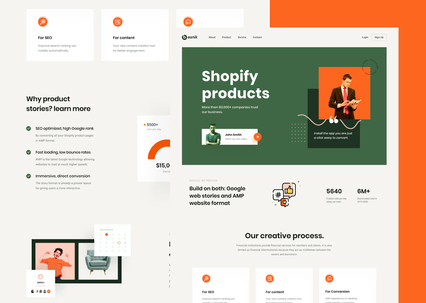 Shopify Product  landing page