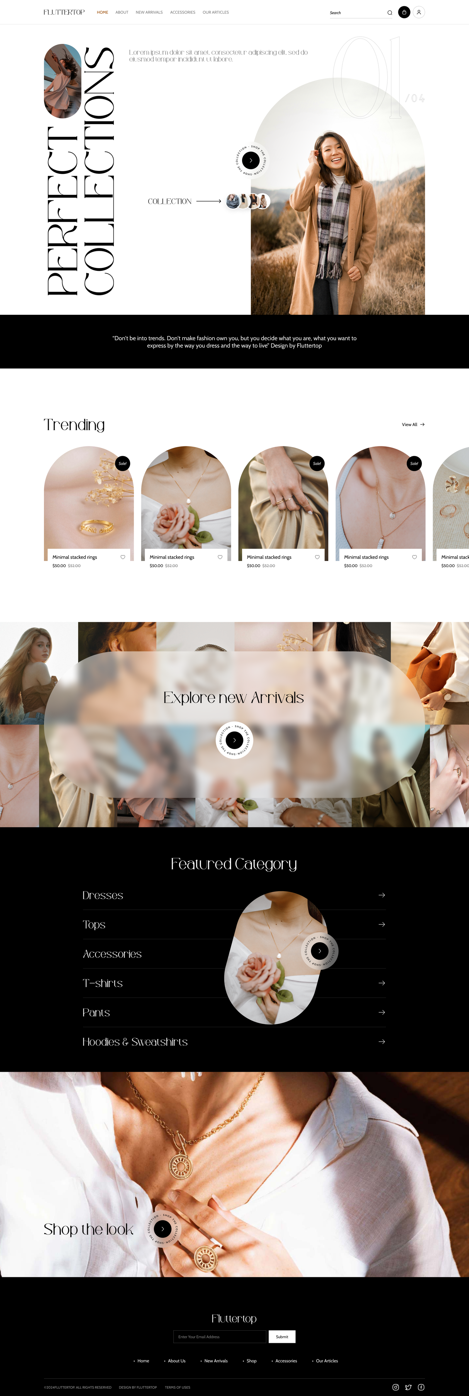 Elegant Fashion eCommerce UI Kit