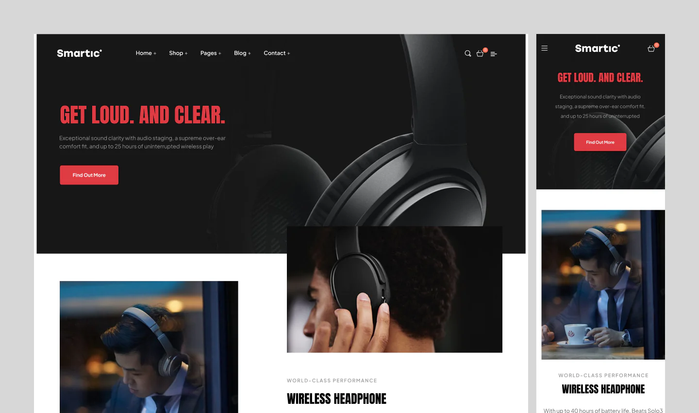 Audio Gear Landing Page