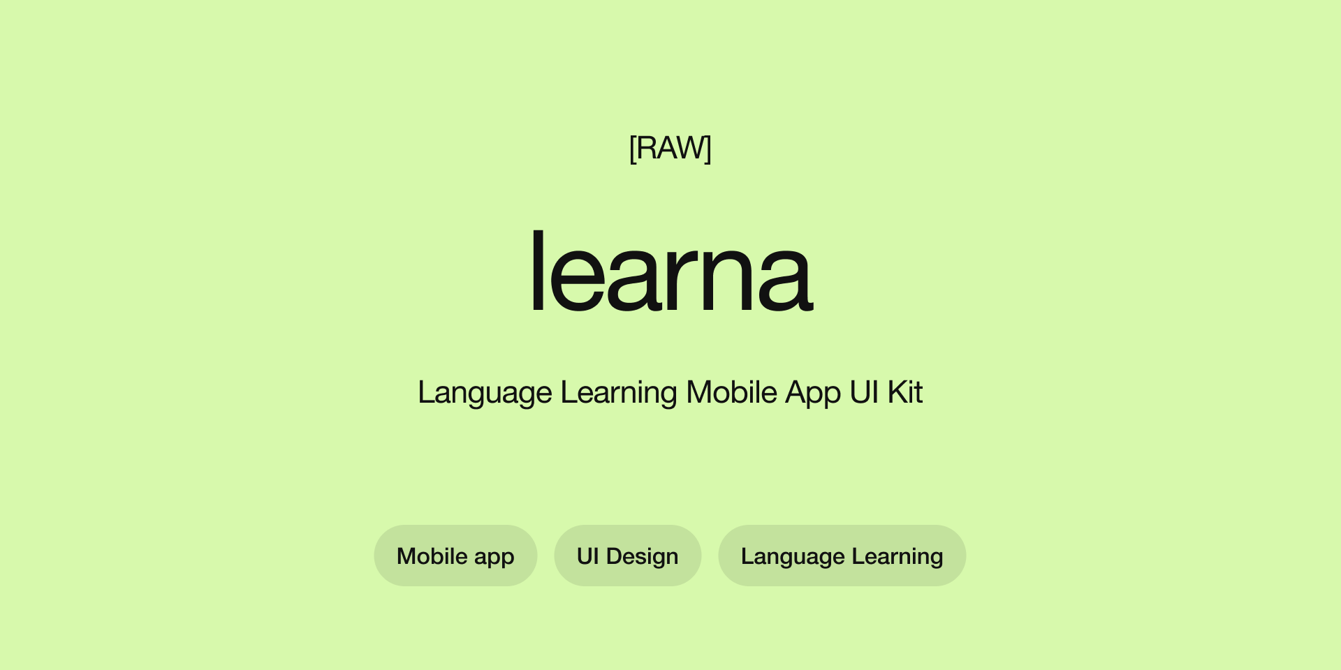 Learna – Language Learning Mobile App UI Kit