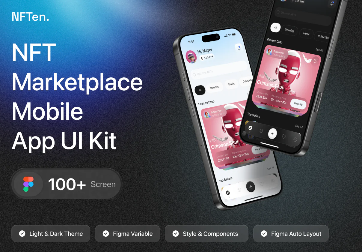 NFTen – NFT Marketplace Mobile App