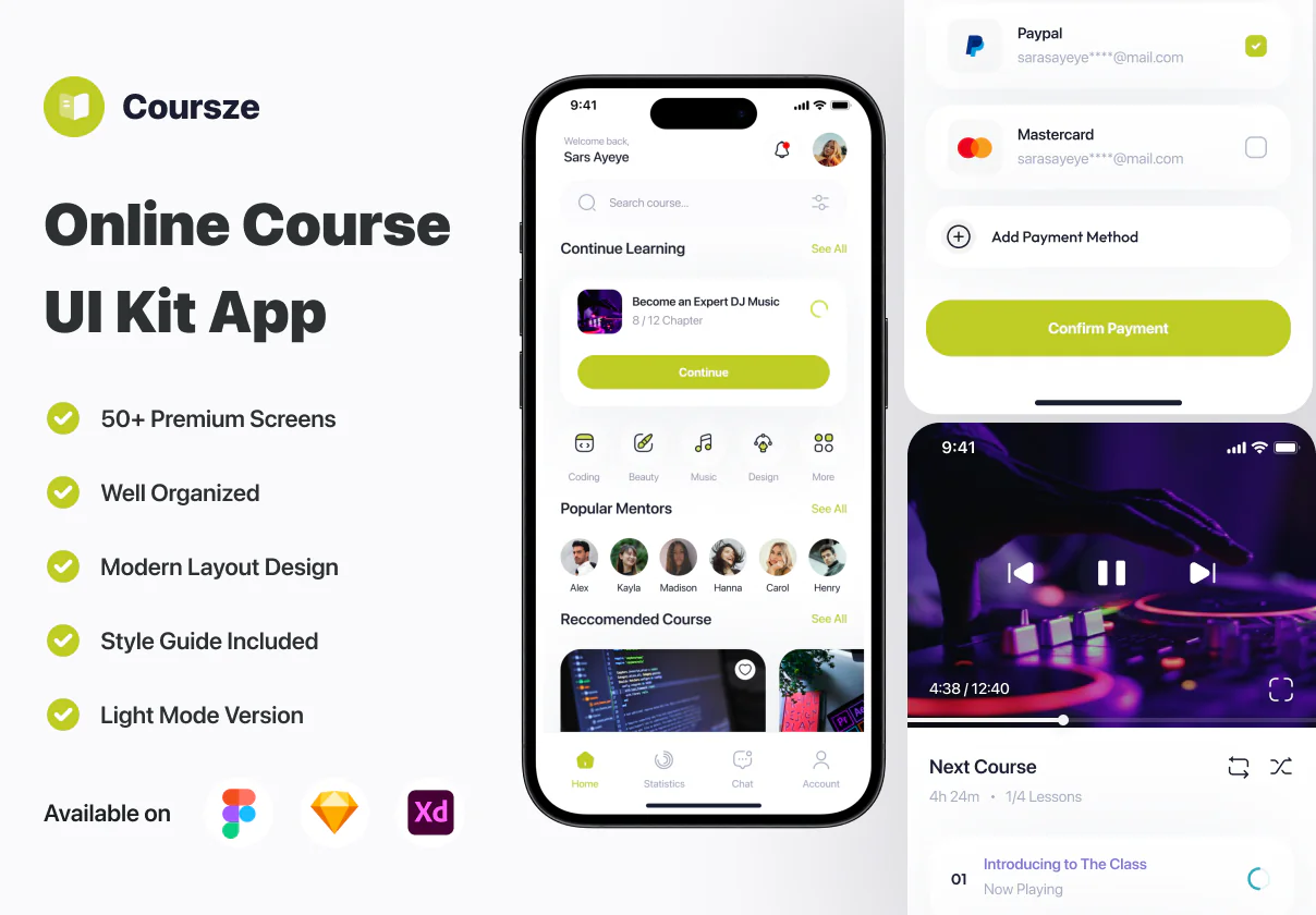 Online Course UI App