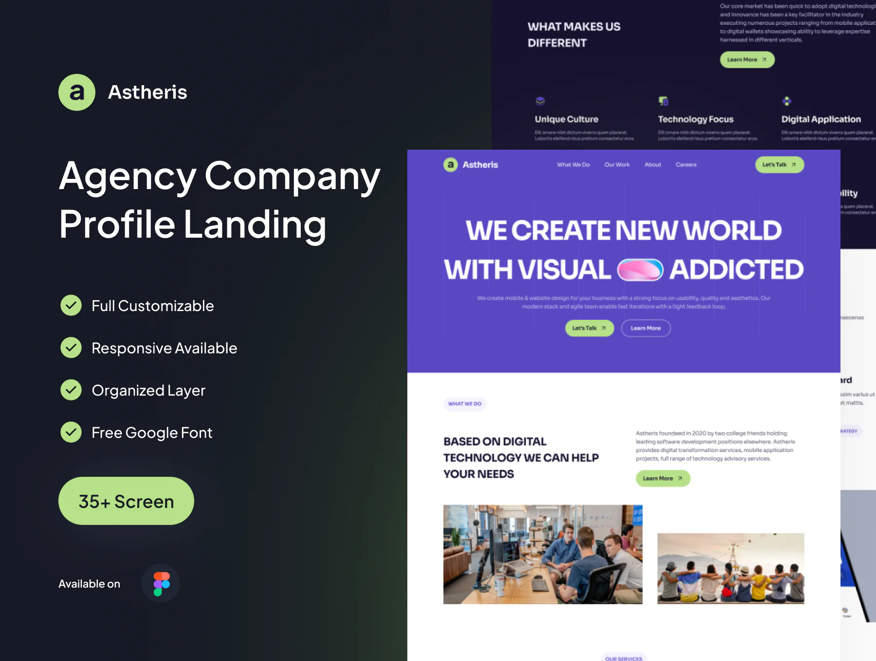 Agency Profile web design