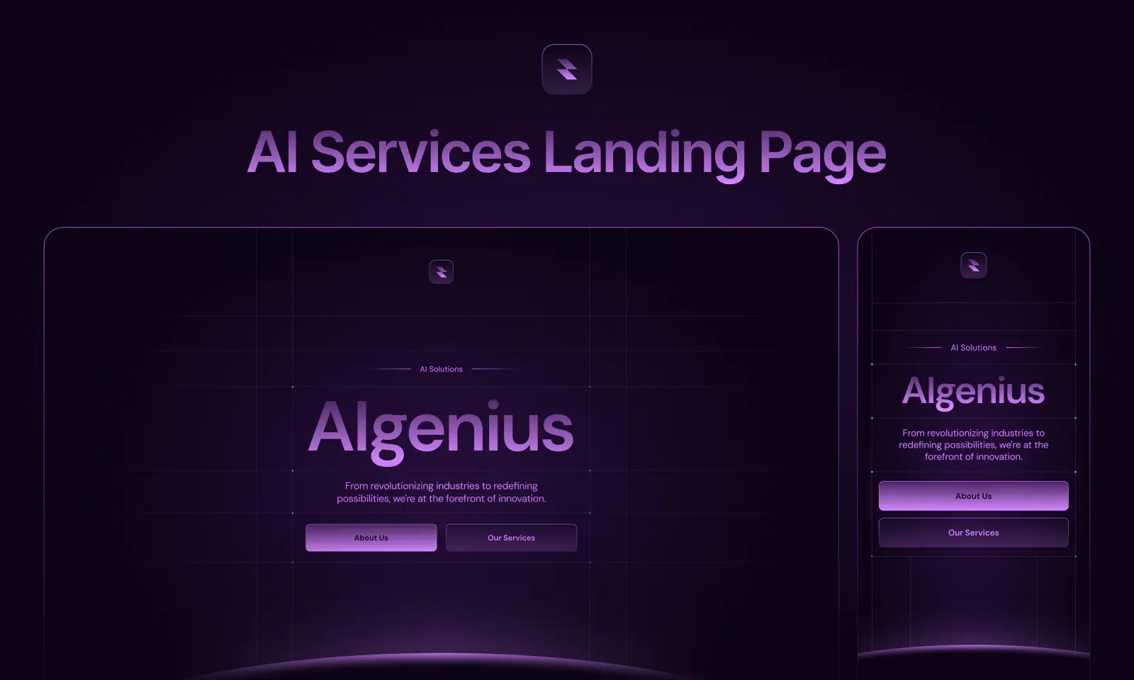 Algenius: AI Solutions Web UI Kit