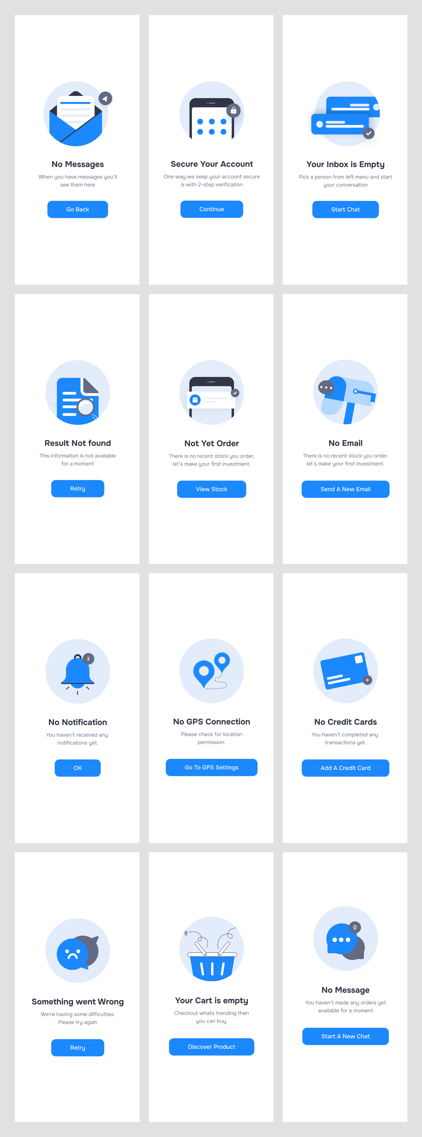 Empty States Design Elements
