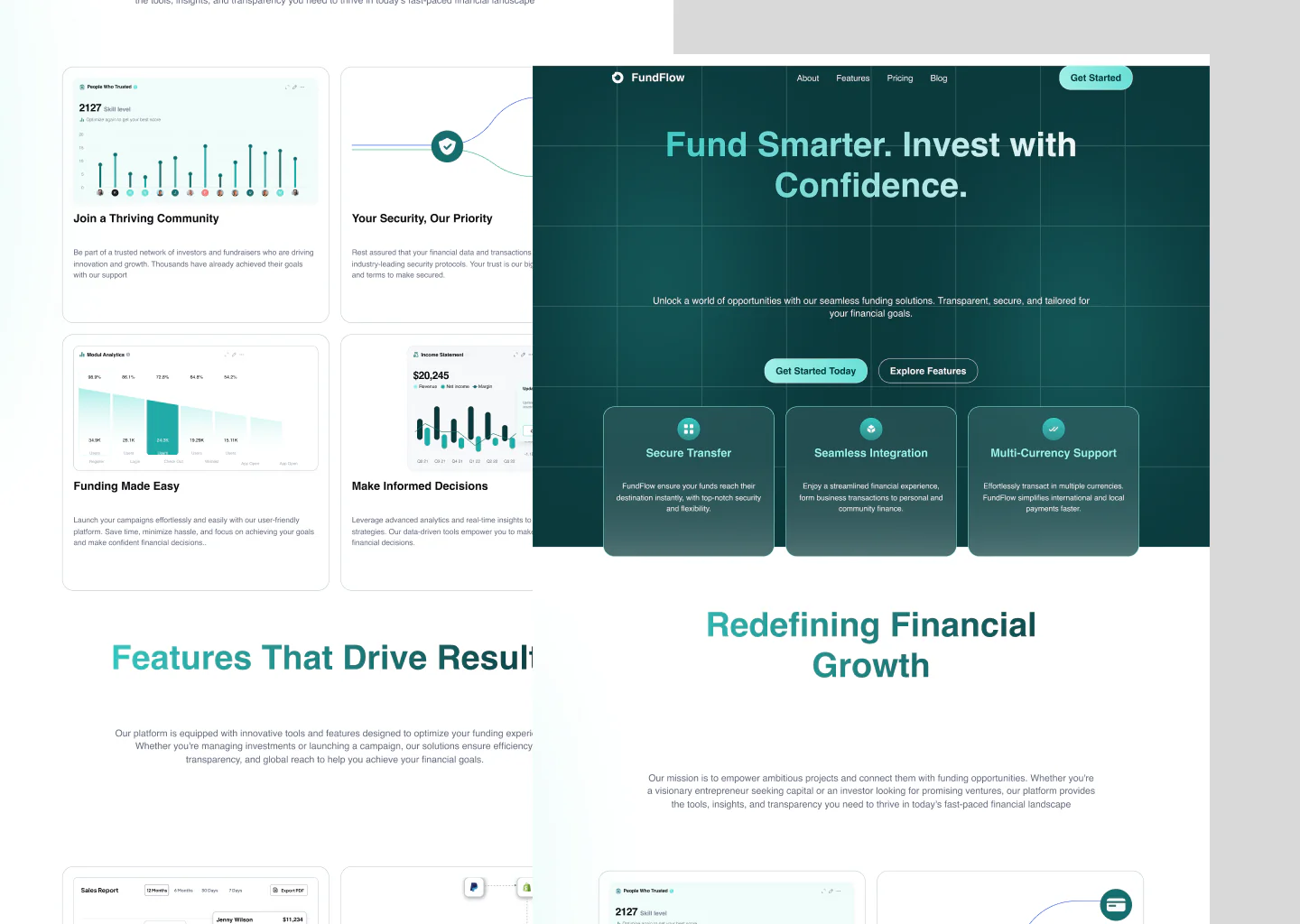 FundFlow – Smart & Secure Fintech Dashboard UI Kit