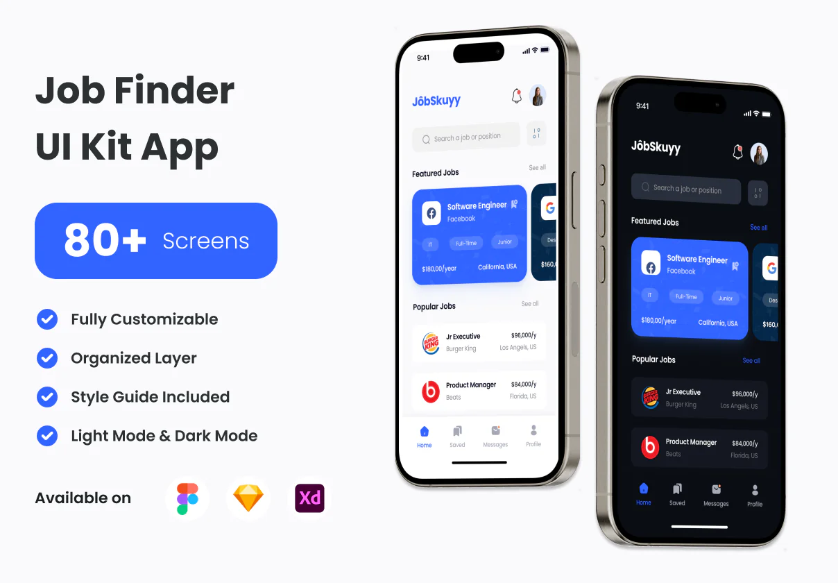 Job Finder App UI Kit