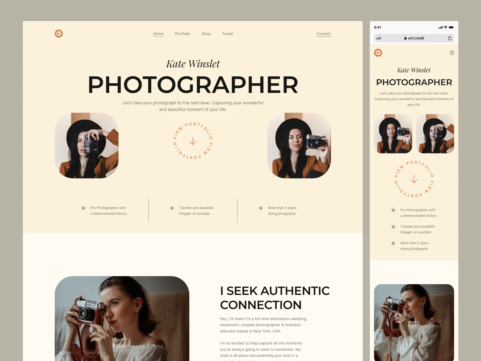 Photographer Portfolio Website