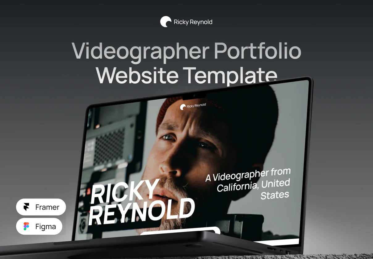 Ricky Reynold – Videographer Portfolio Website Template