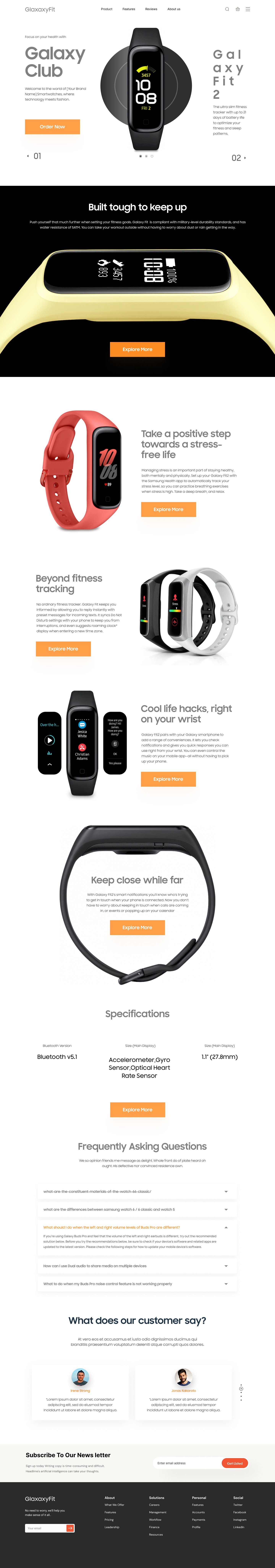 Smartwatch Website