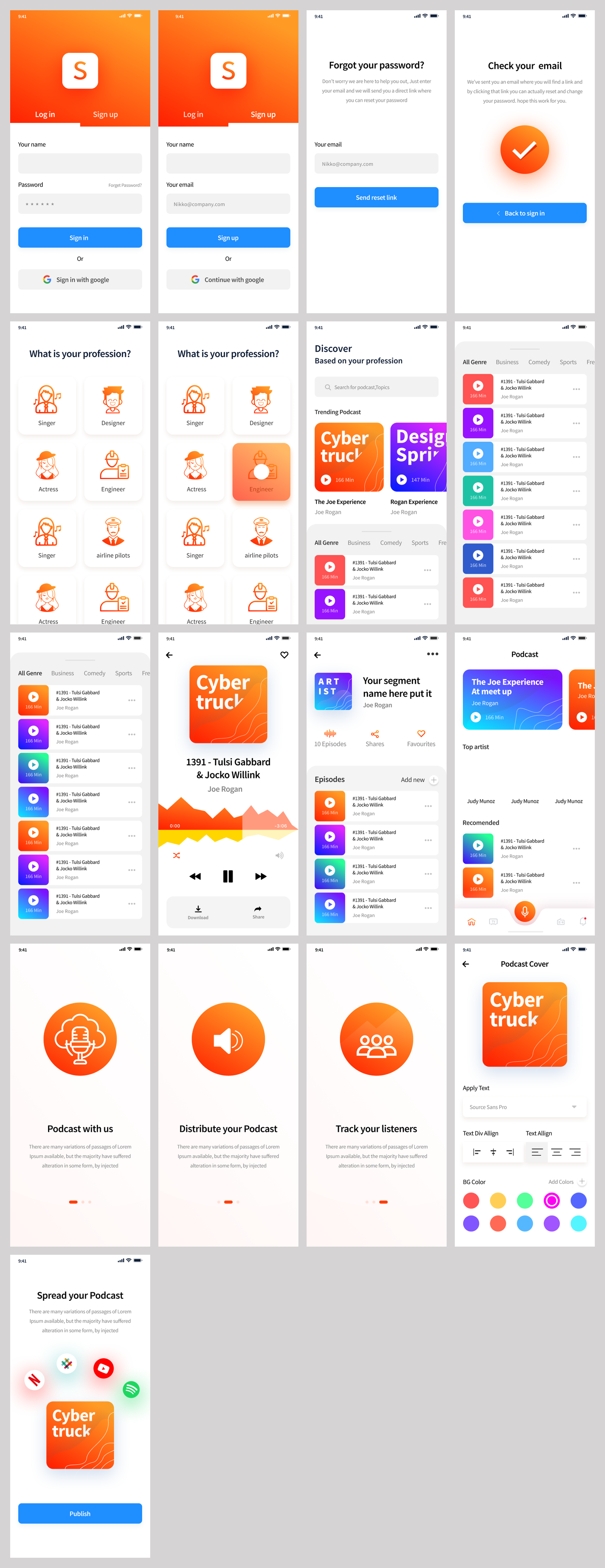 Podcast App Design