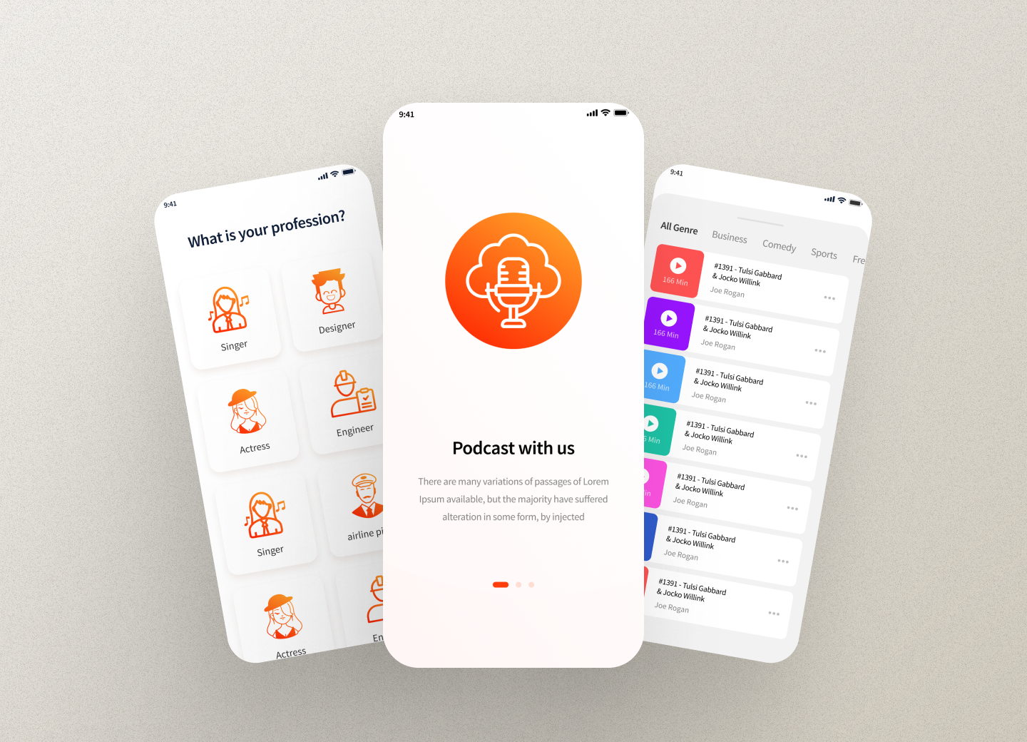 Podcast App Design