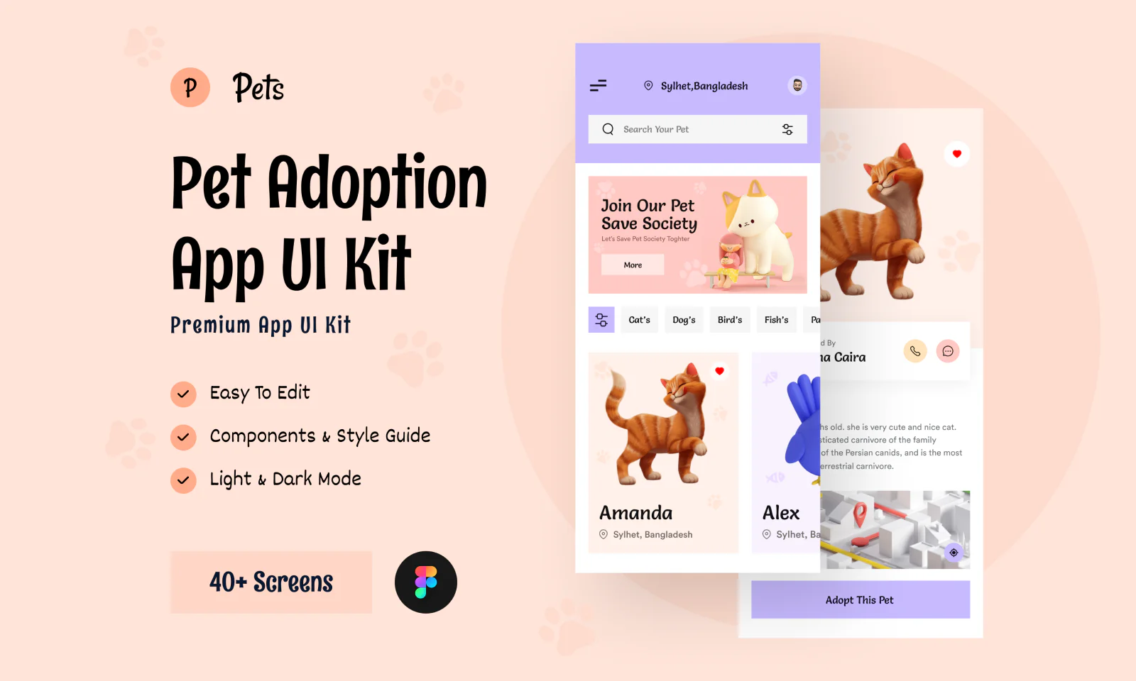Pet Adoption App Design
