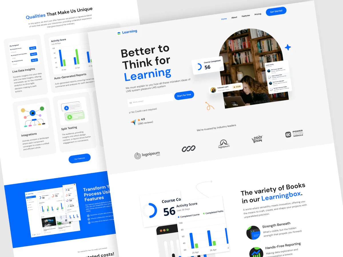 Saas Website Landing Page