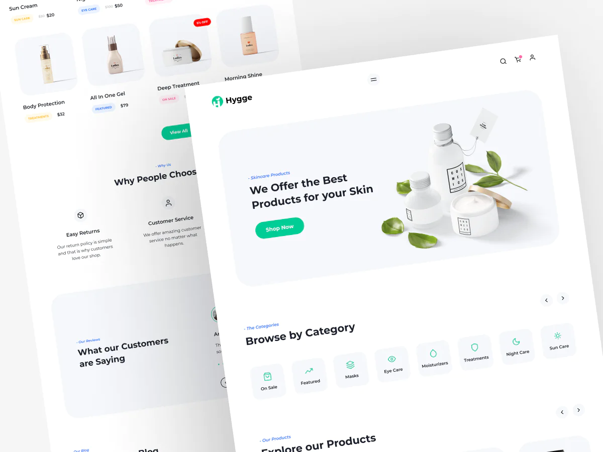 Beauty Product Website