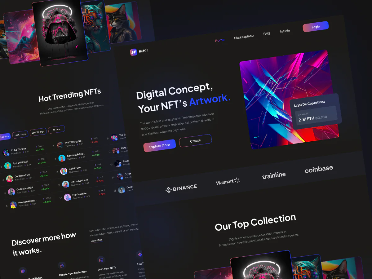 NFT Website uikit