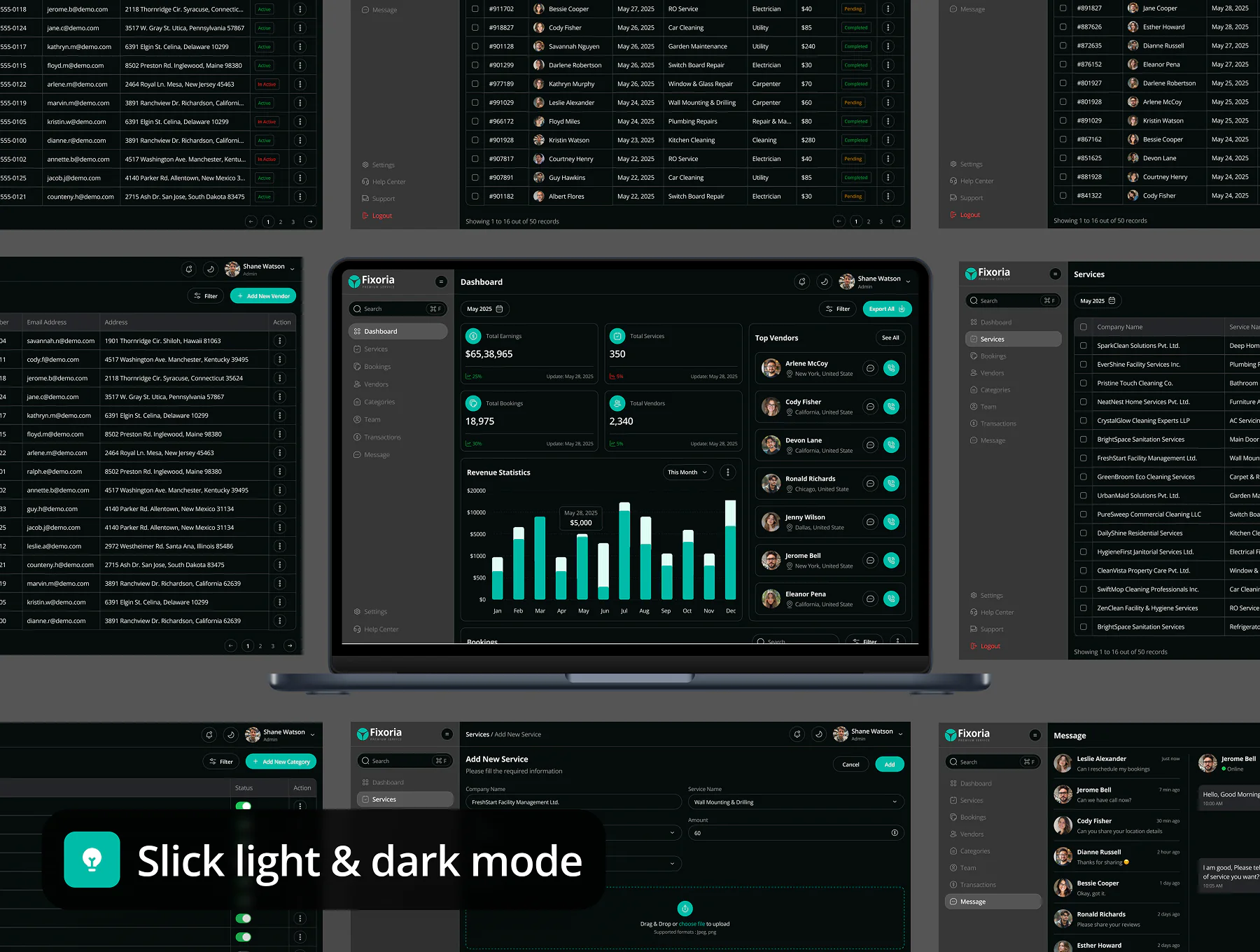 Home Service Dashboard