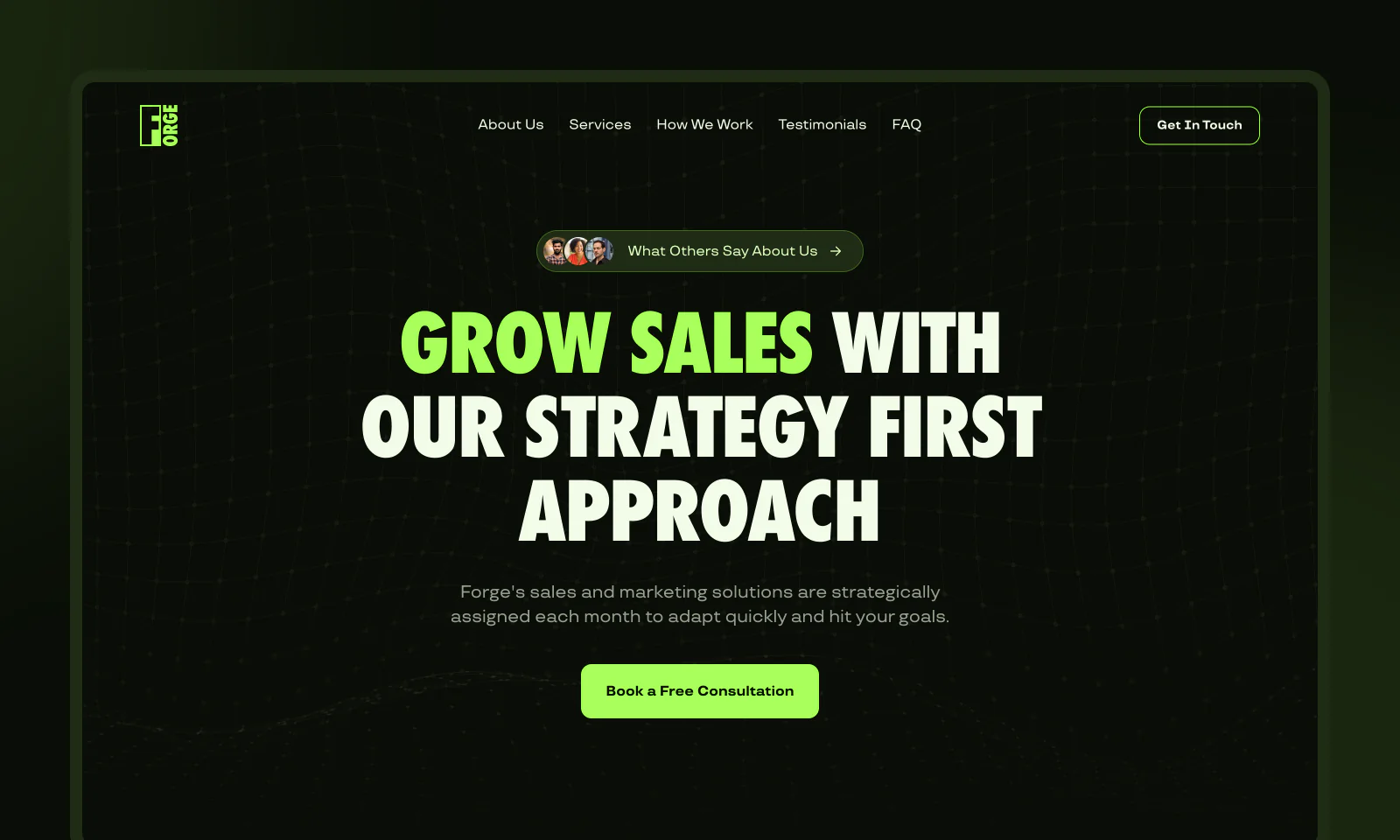 Marketing landing Page