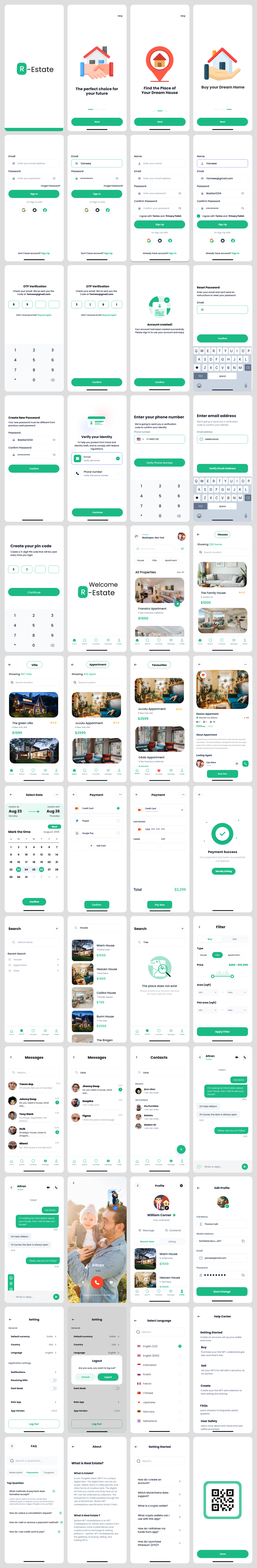 Real Estate Mobile App Design