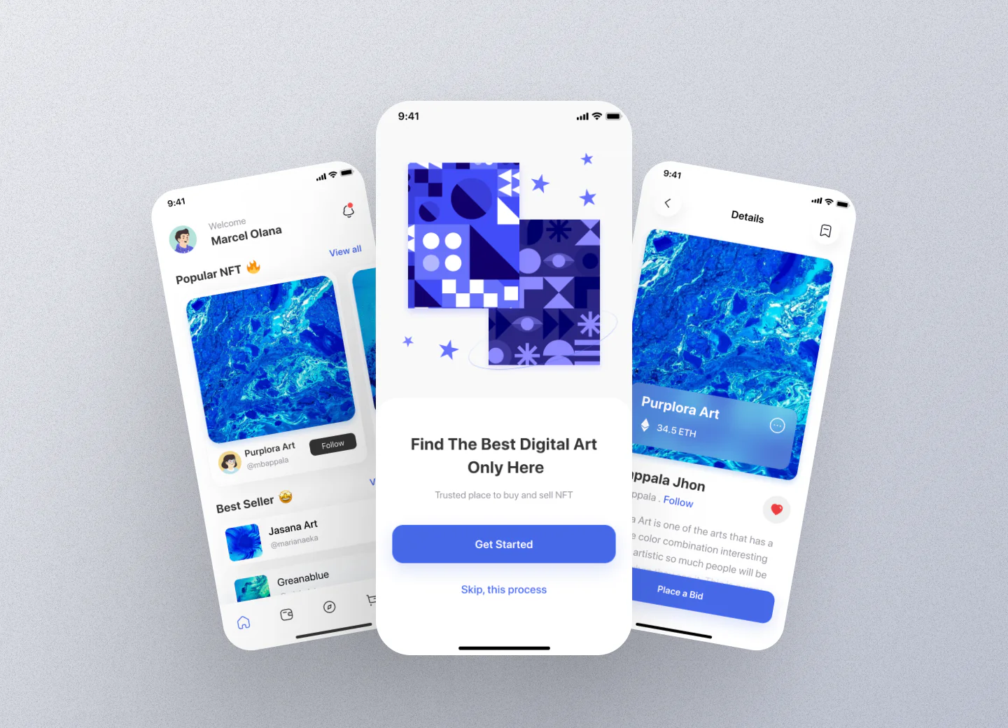NFT Marketplace Mobile App Design