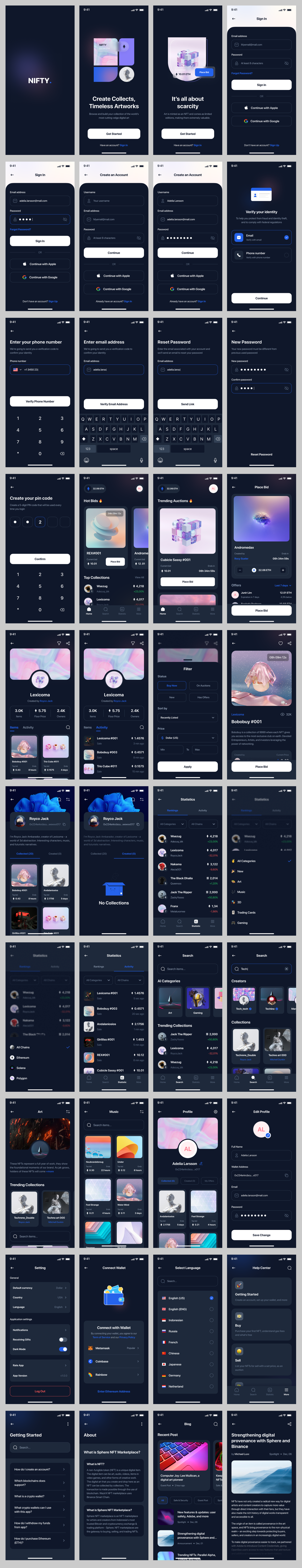 NFT Marketplace Mobile App