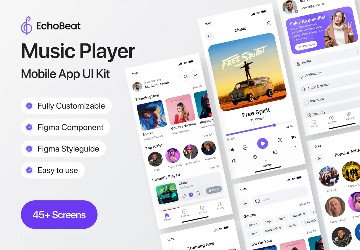 Music Player Mobile App Design