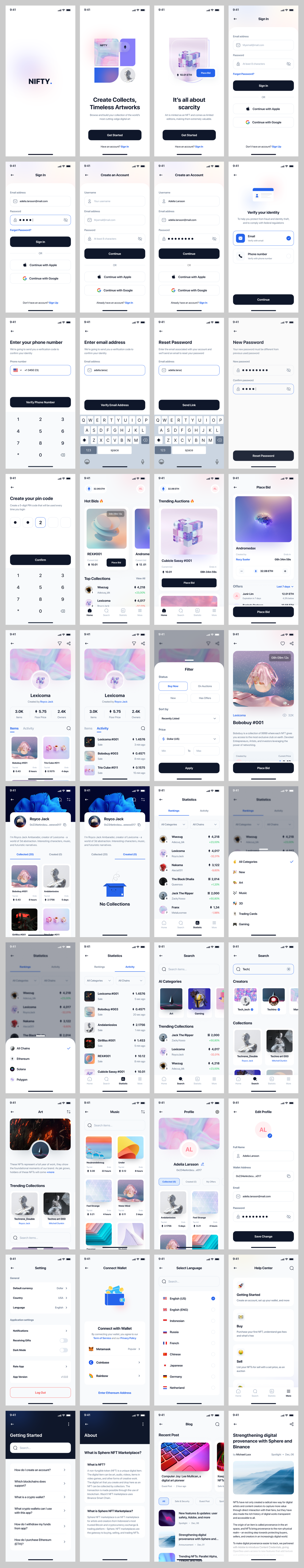 NFT Marketplace Mobile App