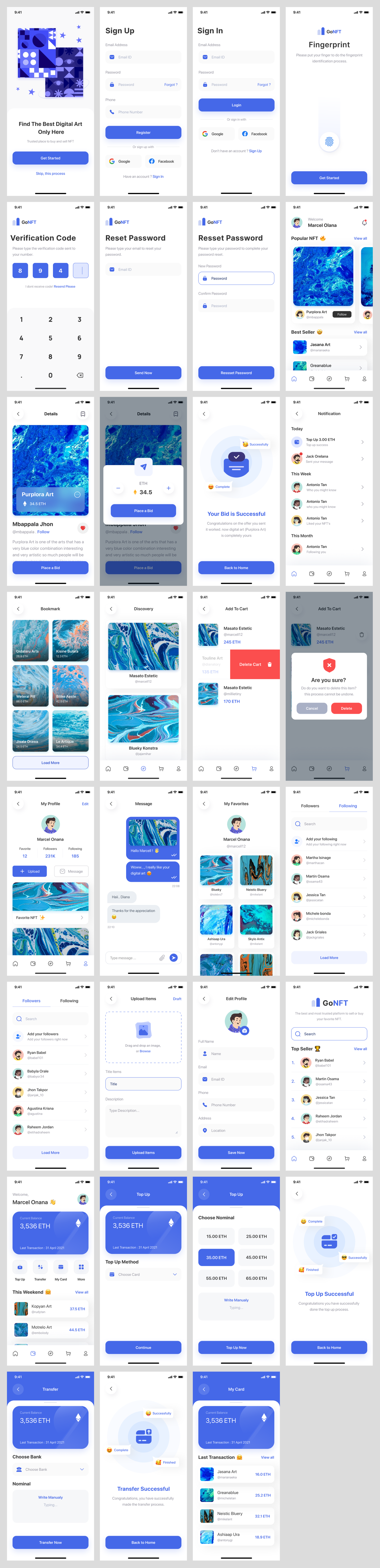 NFT Marketplace Mobile App Design