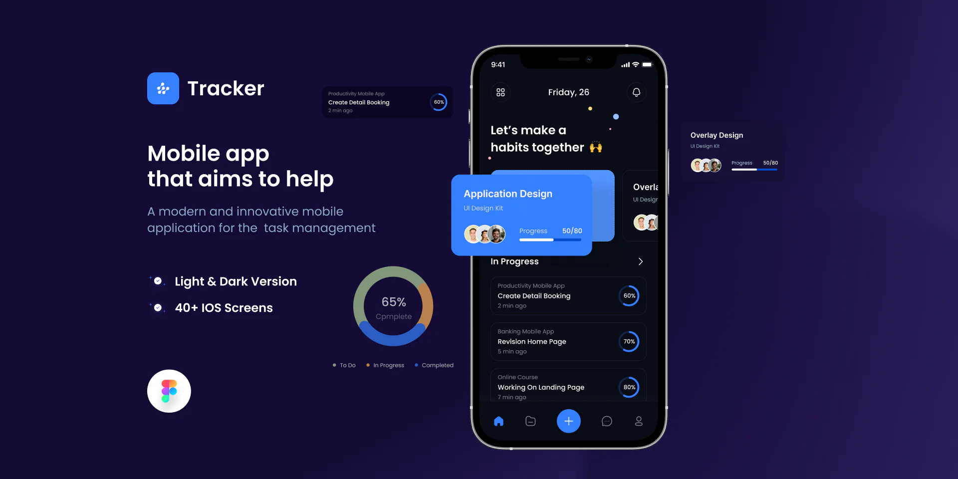 Modern Task Management & Productivity Mobile App UI Kit
