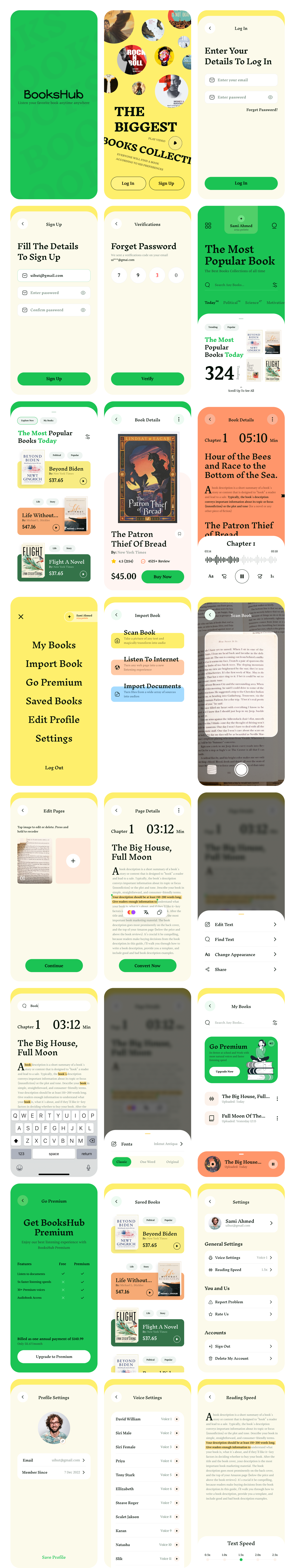 Premium Book Store Mobile App UI KIT